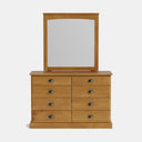 Andorra 8-Drawer Dresser & Mirror - NZ Made at online8 furniture store Auckland