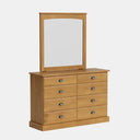 Andorra 8-Drawer Dresser & Mirror - NZ Made at online8 furniture store Auckland
