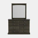 Andorra 8-Drawer Dresser & Mirror - NZ Made at online8 furniture store Auckland