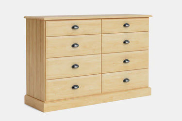 Andorra 8-Drawer Lowboy - NZ Made at online8 furniture store Auckland