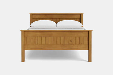 Andorra High Foot Panelled Bed - NZ Made at online8 furniture store Auckland