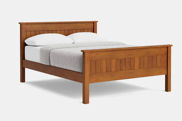 Andorra High Foot Panelled Bed - NZ Made at online8 furniture store Auckland