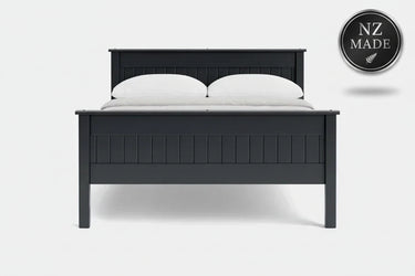 Andorra High Foot Panelled Bed - NZ Made at online8 furniture store Auckland