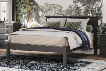 Andorra Low Foot Panelled Bed - NZ Made at online8 furniture store Auckland