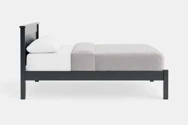 Andorra Low Foot Panelled Bed - NZ Made at online8 furniture store Auckland