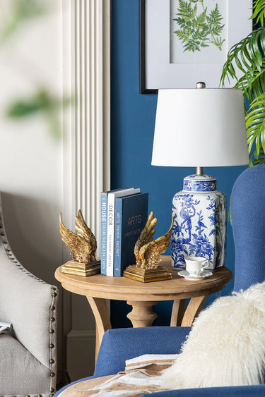 Angel Wing Book Ends - Gold at online8 furniture store Auckland