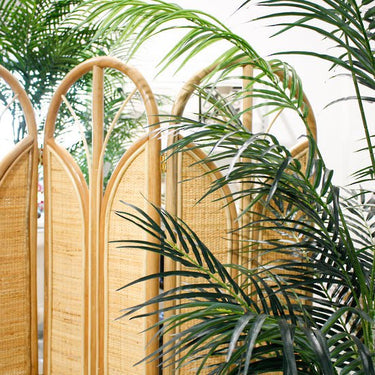 Anggun Four Panel Rattan Room Divider at online8 furniture store Auckland