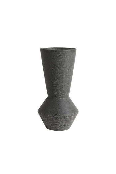 Angle Ceramic Vase Black at online8 furniture store Auckland