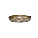 ANKARA Hammered Low Bowl - Vintage Brass Finish at Online8 Furniture Auckland NZ
