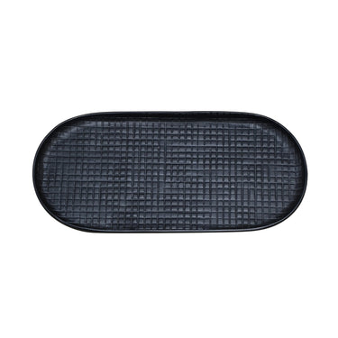 ANKARA Oval Small Tray - Black at Online8 Furniture Auckland NZ