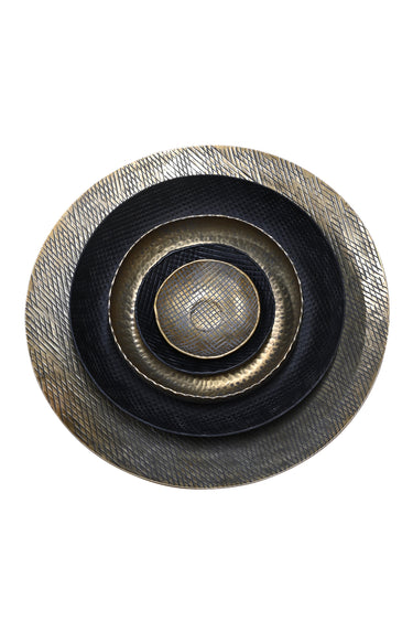 ANKARA Round Plate Small - Vintage Brass Finish at Online8 Furniture Auckland NZ