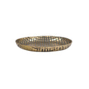 ANKARA Round Tray/Candleplate - Vintage Brass Finish at Online8 Furniture Auckland NZ