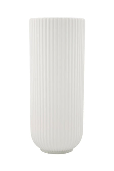 Anri Ribbed Ceramic Vase Large at online8 furniture store Auckland