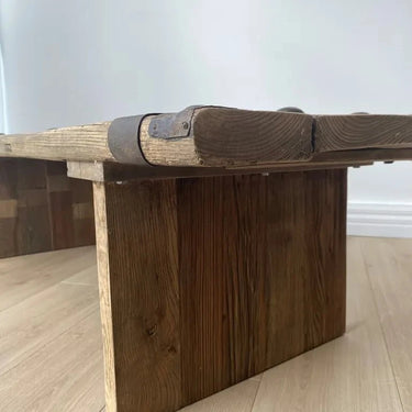 Antique Elm Door Coffee Table at online8 furniture store Auckland