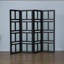 Antique Elm Room Divider - Black at online8 furniture store Auckland