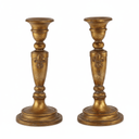 Antique Gold Candle Holder - Medium at online8 furniture store Auckland