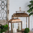Antique Gold Lantern Set/2 at online8 furniture store Auckland