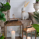 Antique Gold Lantern Set/2 at online8 furniture store Auckland