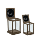 Antique Gold Lanterns Set of 2 at online8 furniture store Auckland