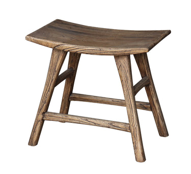 Antique Stool _ Elm at Online8 Furniture Auckland NZ
