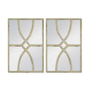 Antique White Carved Wall Mirror Set/2 at online8 furniture store Auckland