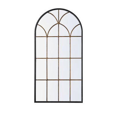 Antiqued Metal Wall & Floor Mirror - 1665mm at online8 furniture store Auckland