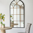 Antiqued Metal Wall & Floor Mirror - 1665mm at online8 furniture store Auckland