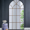 Antiqued Metal Wall & Floor Mirror - 1665mm at online8 furniture store Auckland