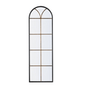 Antiqued Metal Wall | Floor Mirror - 189cm at online8 furniture store Auckland