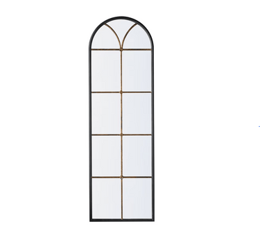 Antiqued Metal Wall | Floor Mirror - 189cm at online8 furniture store Auckland