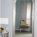 Antiqued Ornate Bevelled Floor Mirror Silver at online8 furniture store Auckland
