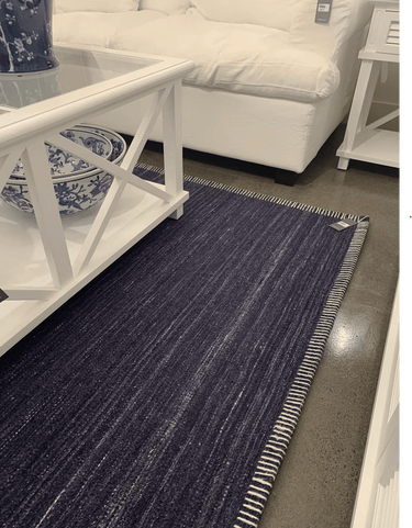 Antis Hand Loomed Rug Indigo - 240x160 at online8 furniture store Auckland