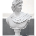 Apollo Bust - White at online8 furniture store Auckland