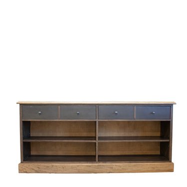 Apothecary 4-Drawer Open Sideboard | Smokehouse Distress at Online8 Furniture Auckland NZ