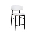 Aragon Counter Stool/Barstool - White at online8 furniture store Auckland