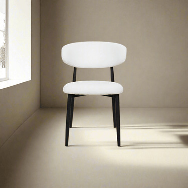 Aragon Dining Chair - White at online8 furniture store Auckland