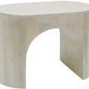 ARC Side Table - Milk Wash at online8 furniture store Auckland