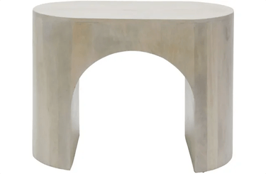 ARC Side Table - Milk Wash at online8 furniture store Auckland