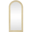 ARC Wooden Mirror - White Washed at online8 furniture store Auckland