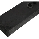 ARC Wooden Pendant Light - Black Sandblast at online8 furniture store Auckland