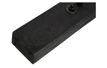 ARC Wooden Pendant Light - Black Sandblast at online8 furniture store Auckland