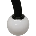 ARC Wooden Pendant Light - Black Sandblast at online8 furniture store Auckland