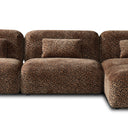Arcadia Leopard Print 3-Seater Modular Sofa with Ottoman at Online8 Furniture Auckland NZ