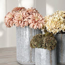 Archer Rustic Galvanised Tall Planters - Set of 3 at online8 furniture store Auckland