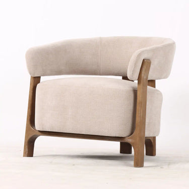 Arcus Lounge Chair - Luxe Linen at online8 furniture store Auckland