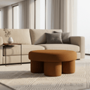 Arden Round Ottoman at online8 furniture store Auckland
