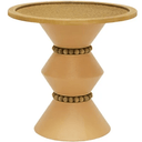 Arezu Metal Side Table - Terracotta at online8 furniture store Auckland