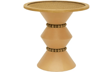 Arezu Metal Side Table - Terracotta at online8 furniture store Auckland