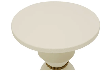 Arezu Metal Side Table - White at online8 furniture store Auckland