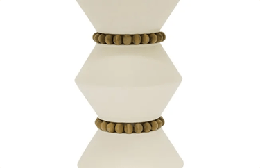 Arezu Metal Side Table - White at online8 furniture store Auckland